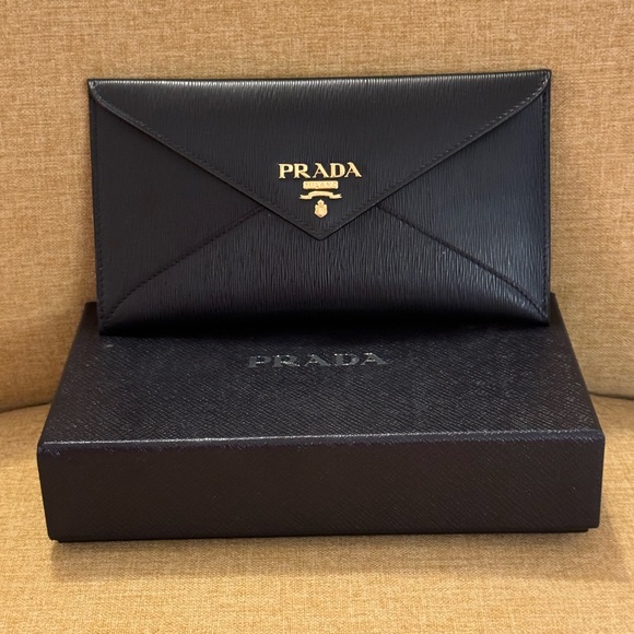 Prada Envelope Wallet & Box — NWOT - Picture 1 of 13